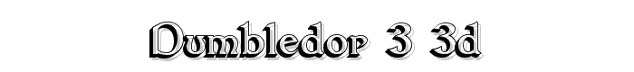 Dumbledor 3 3D font